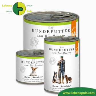 Defu Felderzeugnisse Bio Hundefutter Nassfutter Huhn Sensitiv 1