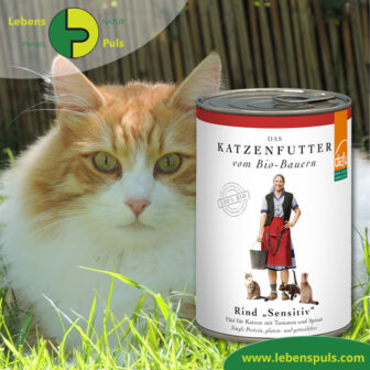 Defu Felderzeugnisse Bio Katzenfutter Nassfutter Rind Sensitiv