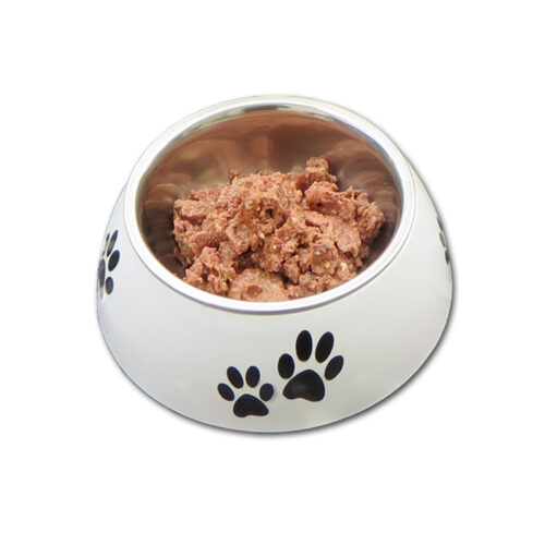 Futternapf mit Bio Katzen Nassfutter von Defu