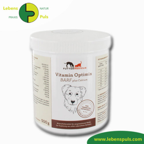 Vitamin Optimix Cani Barf plus Calcium | Vitamin Pulver | Barf Hund 1 Futtermittelergänzung Futtermedicus Vitamin Optimix Barf plus Calcium