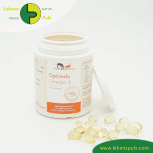 Futtermittelergänzung Futtermedicus Optisolo Omega 3 Lachsöl Kapseln