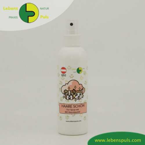 Haare Schön Fellpflege Hunde Spray und Katzen Spray mit Neembaumöl mit kleinem Zerstäuber