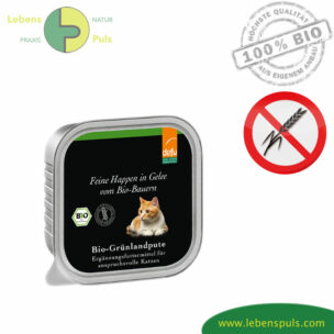 Defu Premium Katzenfutter Nassfutter getreidefrei BIO Grünland Pute mit feinen Happen in Gelee 100g