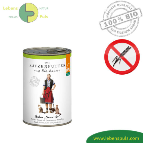 Defu Premium Katzenfutter Nassfutter getreidefrei BIO Huhn 410g