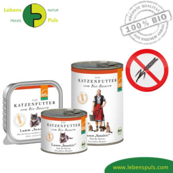 Defu Premium Katzenfutter Nassfutter getreidefrei BIO Lamm 100g, 200g, 410g