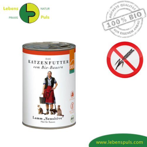 Defu Premium Katzenfutter Nassfutter getreidefrei BIO Lamm 410g
