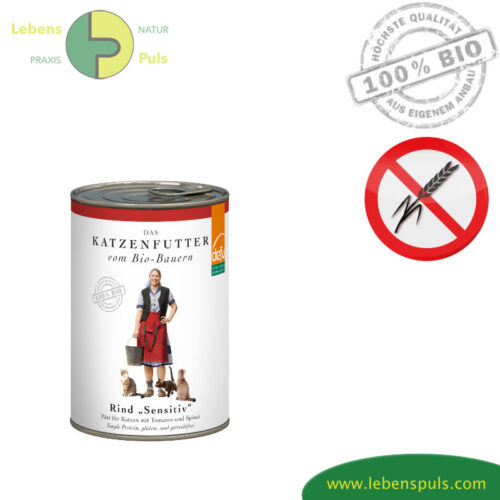 Defu Premium Katzenfutter Nassfutter getreidefrei BIO Rind 410g