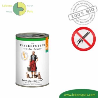 Defu Premium Katzenfutter Nassfutter getreidefrei BIO Truthahn 410g