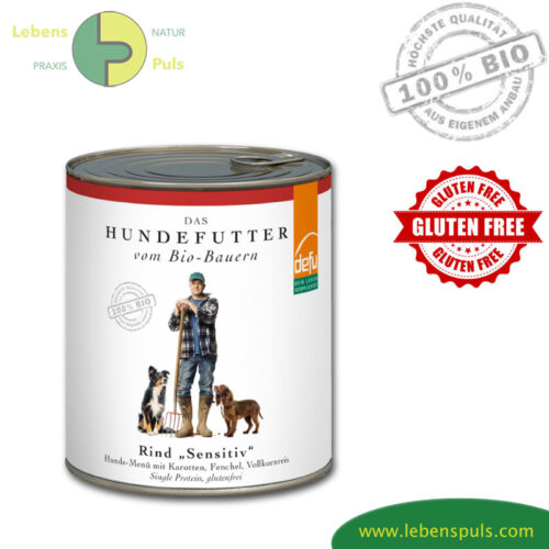 Defu Sensitive Premium Hundefutter Nassfutter BIO Rind 820g
