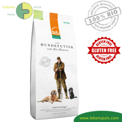 Defu Premium Hundefutter Trockenfutter BIO Geflügel Adult, 12,5kg