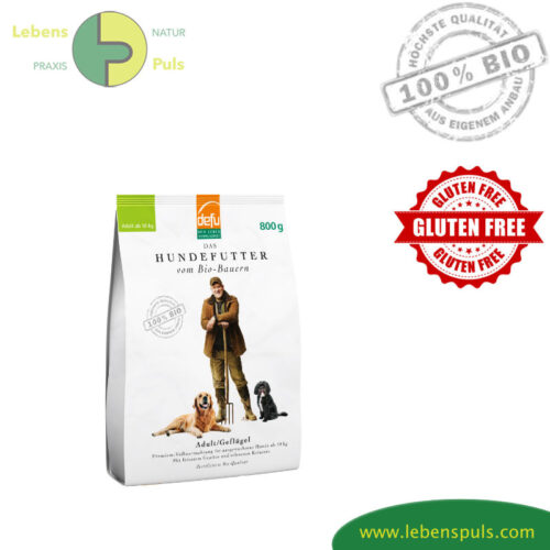 Defu Premium Hundefutter Trockenfutter BIO Geflügel Adult, 800g