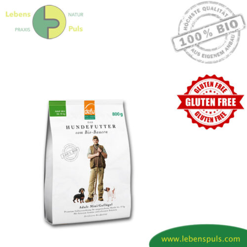 Defu Premium Hundefutter Trockenfutter BIO Geflügel Adult Mini, 800g