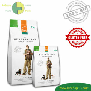 Defu Premium Hundefutter Trockenfutter BIO Geflügel Adult Mini, 800g, 3kg