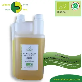 Einzelfuttermittel Natürlich Pferd BIO Mariendistelöl
