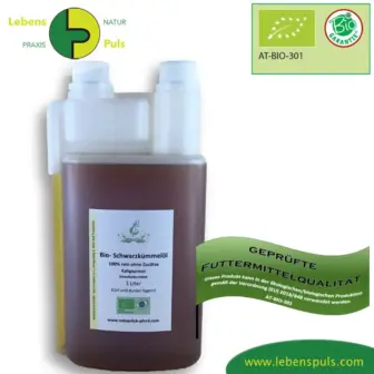 Einzelfuttermittel Natürlich Pferd BIO Schwarzkümmelöl