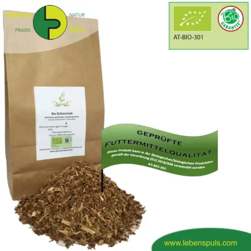 Einzelfuttermittel Natürlich Pferd BIO Eichenrinde Verdauung Durchfall Kotwasser