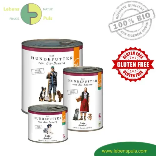 Defu Sensitive Premium Hundefutter Nassfutter BIO Ente 200g, 410g, 820g