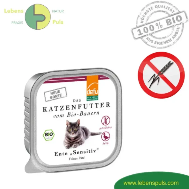 Defu Sensitive Premium Katzenfutter Nassfutter BIO Ente 100g