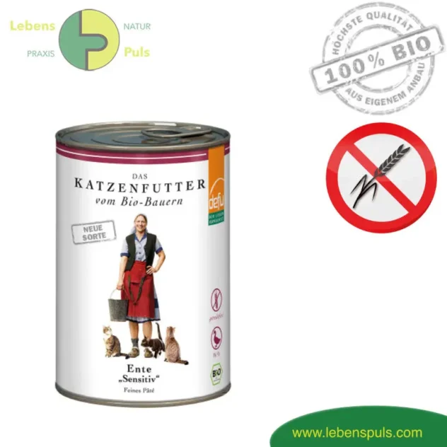 Defu Sensitive Premium Katzenfutter Nassfutter BIO Ente 410g