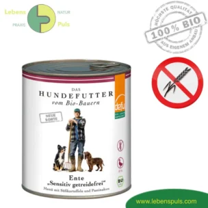 Defu High Sensitive Premium Hundefutter Nassfutter getreidefrei BIO Ente 820g