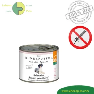 Defu High Sensitive Premium Hundefutter Nassfutter getreidefrei BIO Schwein 200g